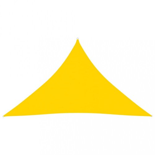Stínící plachta trojúhelníková 3,5 x 3,5 x 4,9 m oxfordská látka Dekorhome - BAREVNÁ VARIANTA: Žlutá