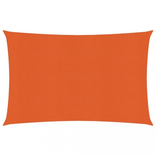 Stínící plachta obdélníková HDPE 2 x 5 m Dekorhome - BAREVNÁ VARIANTA: Oranžová