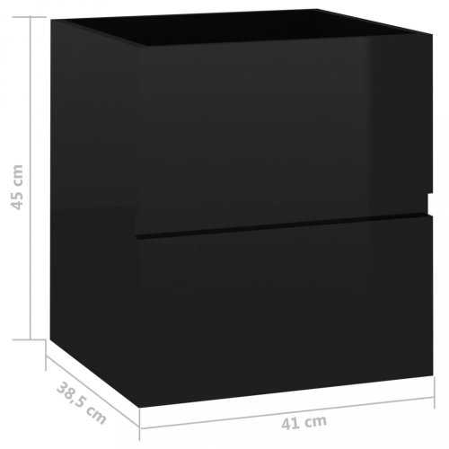 Skříňka pod umyvadlo 41 cm Dekorhome - BAREVNÁ VARIANTA: Černá lesk