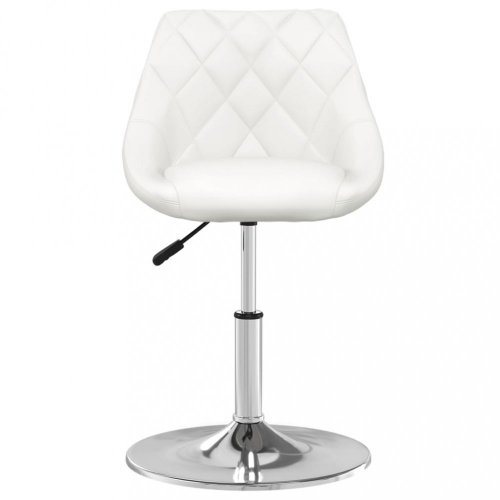 Kancelářská židle umělá kůže / chrom Dekorhome - BAREVNÁ VARIANTA: Bílá