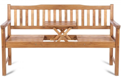 Zahradní dřevěná lavička se stolkem GH774606