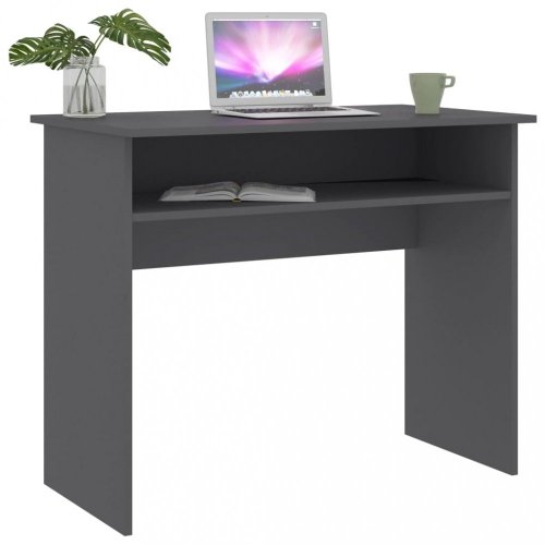 Písací stôl s policou 90x50 cm Dekorhome - BAREVNÁ VARIANTA: Betón