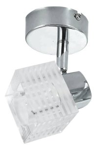 Nástenná lampa 1x40W G9 krištáľové chrómové tienidlo Malachit