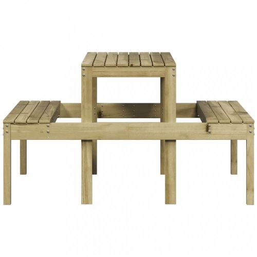 Piknikový stůl 110 x 134 x 75 cm impregnovaná borovice