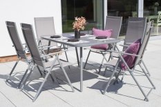 Záhradný jedálenský set 6+1