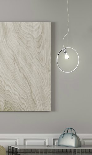 Závesná lampa APETI SKIROS 1xE27 + LED 12W chróm