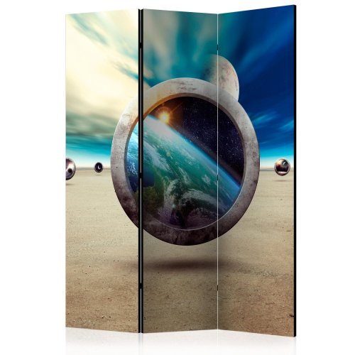 Paraván Planet Walk Dekorhome - ROZMĚR: 135x172 cm (3-dílný)