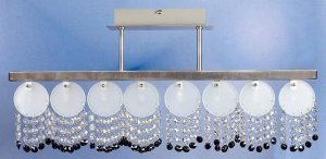 Stropné svietidlo Luxor Ampla 8*10W G4 nikel