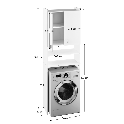 Skříňka nad pračku NATALI NEW