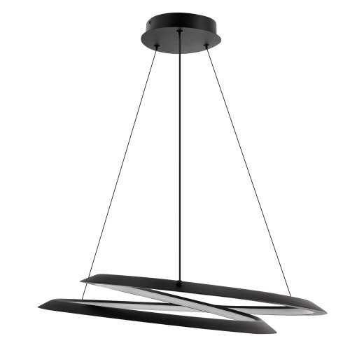 CALLAS lampa wisząca czarny 32W LED 3000, 4500, 6500K osłonka biała