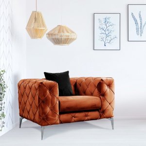 Kreslo ušiak Como - Orange