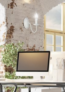 Nástěnná lampa 1X40W E14 krémová BELLAGIO - POSLEDNÍ KUS
