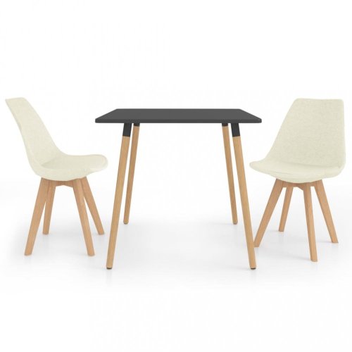 Jídelní set 2+1 buk / látka / plast Dekorhome
