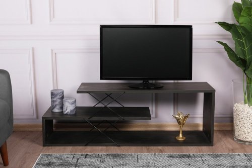 TV stolek Zigzag - Dark Brown - POSLEDNÍ KUS