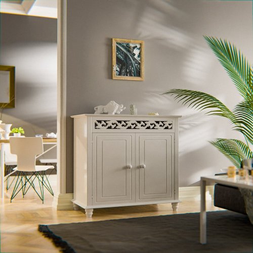 Komoda biela D0052 Dekorhome