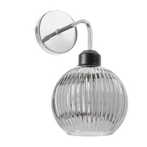 VERTON lampa kinkiet chromowy 1x40W E27 klosz chromowy