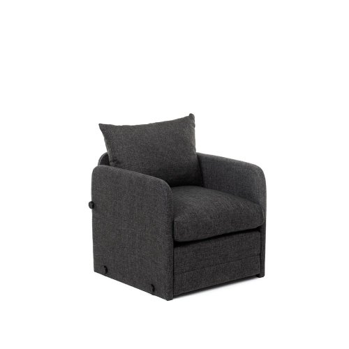 Rozkladacie kreslo Saga Single - Dark Grey