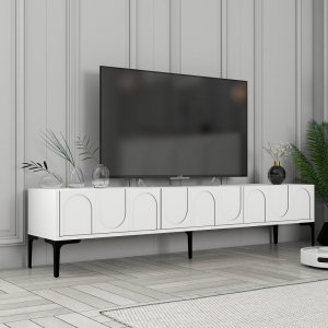 TV stolek Lyon 42 - White, Black