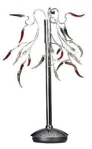 Dekoratívna chrómová stolová lampa 3 Paprique