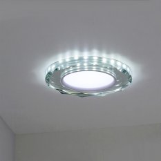 Stropné bodové svietidlo Ssp-25 Ch/Tr+Wh 8W Led 230V prstencové LED biele - POSLEDNÉ KUSY