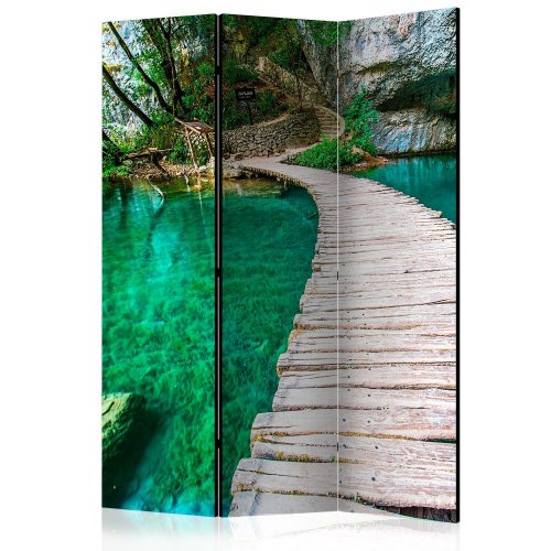 Paraván Plitvice Lakes National Park Croatia Dekorhome - ROZMĚR: 135x172 cm (3-dílný)