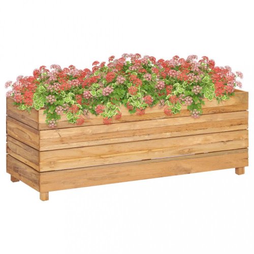 Záhradný kvetináč teakové drevo Dekorhome - ROZMER: 50x40x38 cm