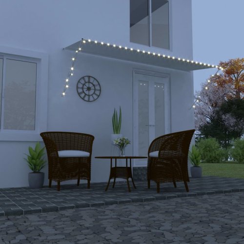 Zatahovací markýza s LED světlem 350x150 cm Dekorhome