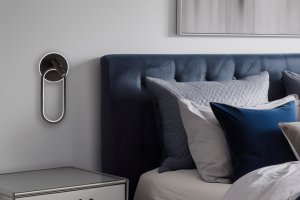 Nástenná lampa MONET oválna čierna 13W LED 3000K, 4000K, biele tienidlo 6000K