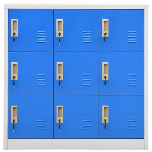 Uzamykatelná kancelářská skříň kov Dekorhome - BAREVNÁ VARIANTA: Modrá