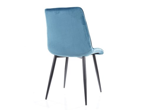 Jídelní židle KIM VELVET - BAREVNÁ VARIANTA: Tmavě modrá