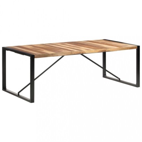 Jídelní stůl masivní dřevo / kov Dekorhome - ROZMĚR: 200x100x75 cm