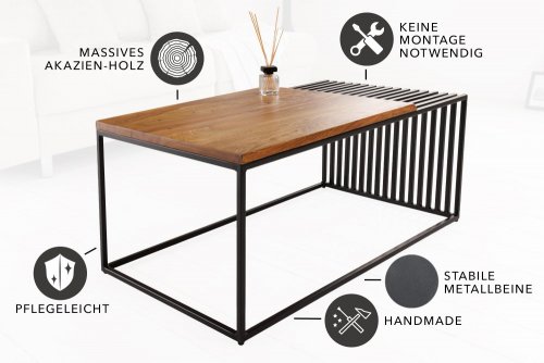 Konferenční stolek XANTHOS Dekorhome - DEKOR: Sheeshamové dřevo