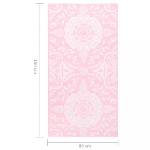 Vonkajší koberec ružová PP Dekorhome - ROZMER: 80x150 cm