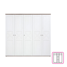 Šatníková skriňa TEINA SZF5D