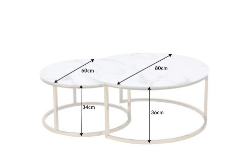 Konferenční stolek DEION Dekorhome - PRŮMĚR: 60 cm
