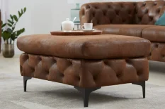Chesterfield taburet ZETHOS Dekorhome