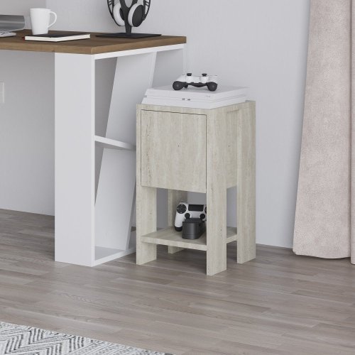 Nočný stolík Ema - Travertine