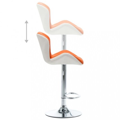 Barová židle umělá kůže / chrom Dekorhome - BAREVNÁ VARIANTA: Bílá