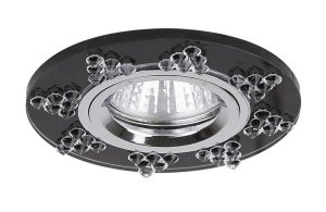 Stropné svietidlo mr16 ss-19 ch/gp chróm okrúhle grafitové sklo