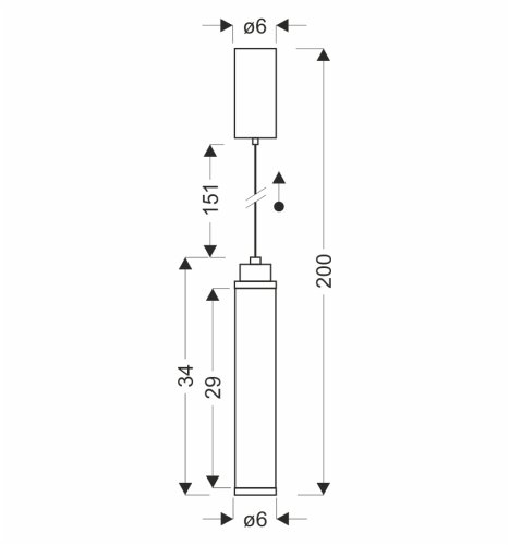 CORTE lampa wisząca czarny matowy 10W LED 3000K klosz bezbarwny