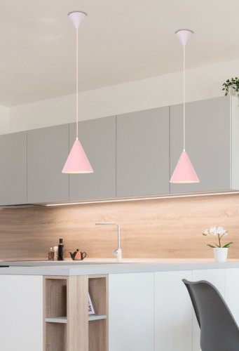 Závesná lampa VOSS 1xE27 - BAREVNÁ VARIANTA: Ružová