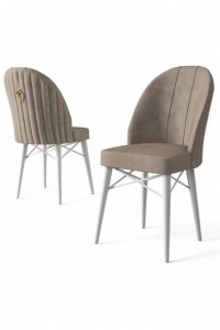 Súprava stoličiek (4 kusy) Ritim - Cappuccino, White