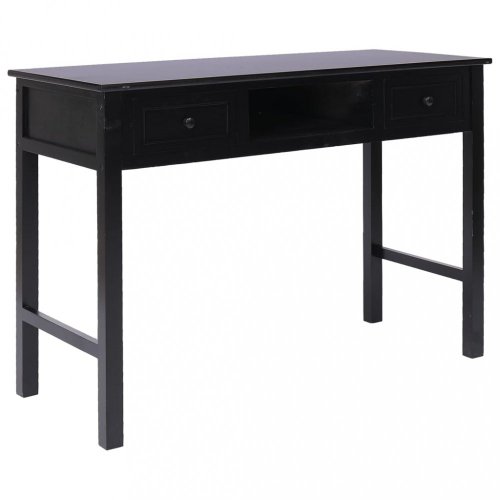 Písací stôl s 2 zásuvkami Dekorhome - BAREVNÁ VARIANTA: Čierna