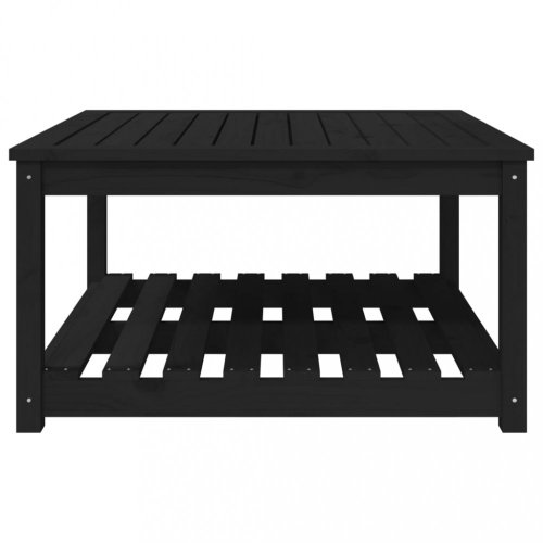 Zahradní stůl černý 82,5 x 82,5 x 45 cm masivní borové dřevo