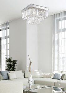 LED stropné svietidlo chrómové stropné svietidlo Carmina