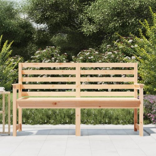 Zahradní lavice 159,5 x 48 x 91,5 cm masivní borové dřevo