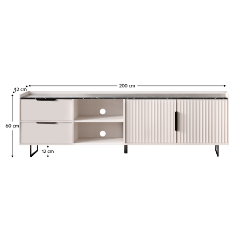 TV stolek FRESIO RTV2D2S
