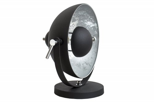 Stolní lampa BRUSEL Dekorhome - BAREVNÁ VARIANTA: Stříbrná / černá