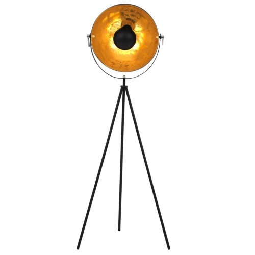 Stojacia lampa čierna / zlatá Dekorhome - PRIEMER: 51 cm