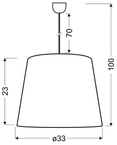 Závesná stropná lampa 1X60W E27 biela ZIMA